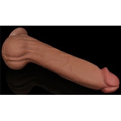 LoveToy SlidingSkin Gode Sliding Skin 27 x 6.5cm Marron